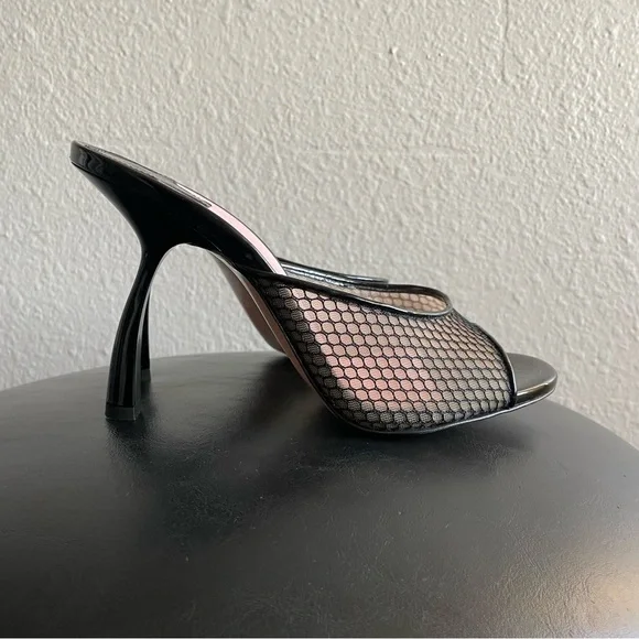 Piferi Tiana Black and Pink Mesh Women's Heels - Picture 3 of 8